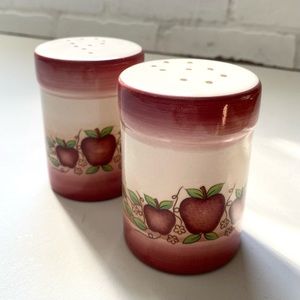 Salt and Pepper Shakers with Apples